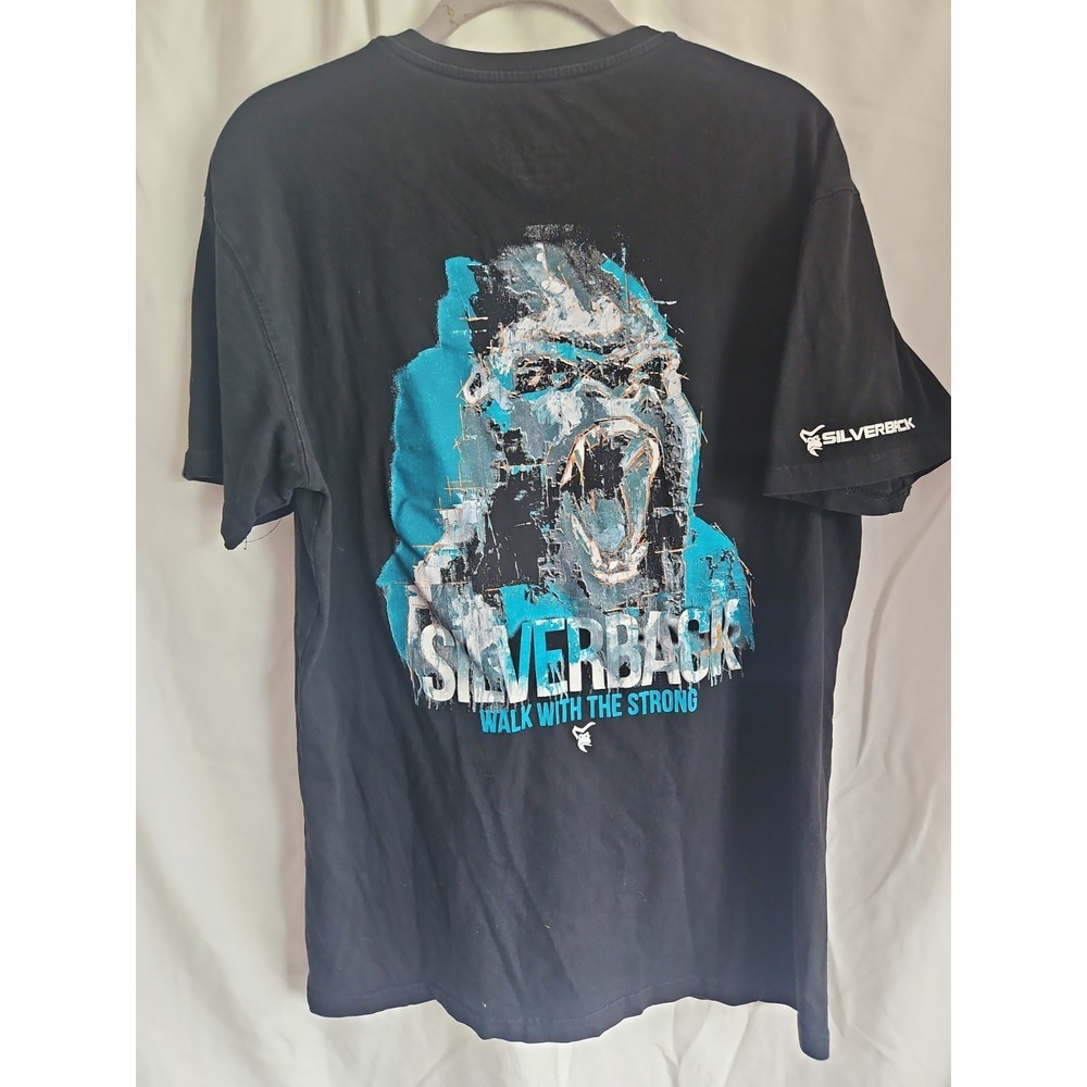 Silverback Black Graphic Shirt With A Walk With The Strong